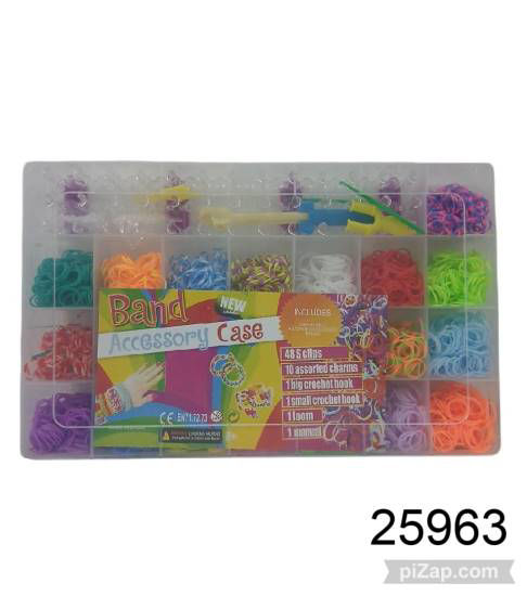 Imagen de MALETIN ARMA PULSERAS RECTANGULARCON TELAR CON GOMITAS 3.26